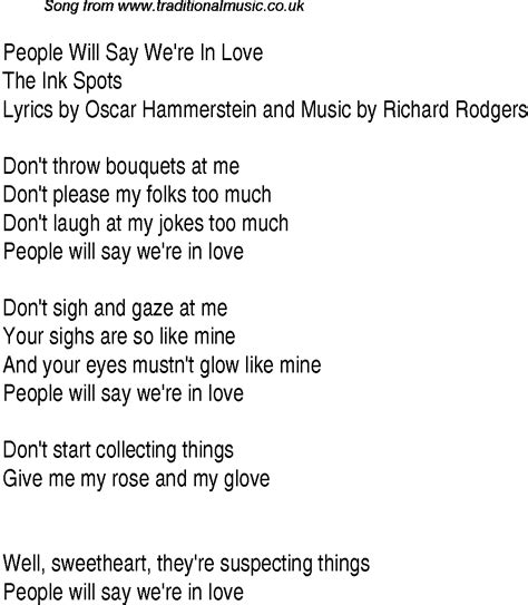 we're in love lyrics